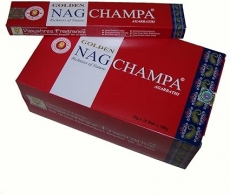 Varillas de incienso Golden Nag Champa 180g aroma fragancia ambientador