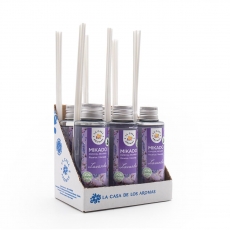 La Casa de los Aromas - Ambientador Mikado Aroma Lavanda - Set Difusor Lquido para Reposicin con Varillas - Fragancia Duradera - Ideal par