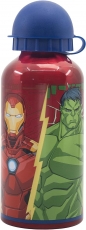 Botella de aluminio para nios - cantimplora infantil - botella de agua reutilizable de 400 ml de Los Vengadores - Marvel