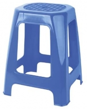 Taburete Rectangular Alto, Multiuso, 46 x 29 x 26 cm, AZUL   Juypal 335