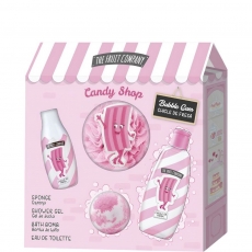 SET CANDY CHICLE DE FRESA (COLONIA + GEL DUCHA + BOMBA BAO + ESPONJA)