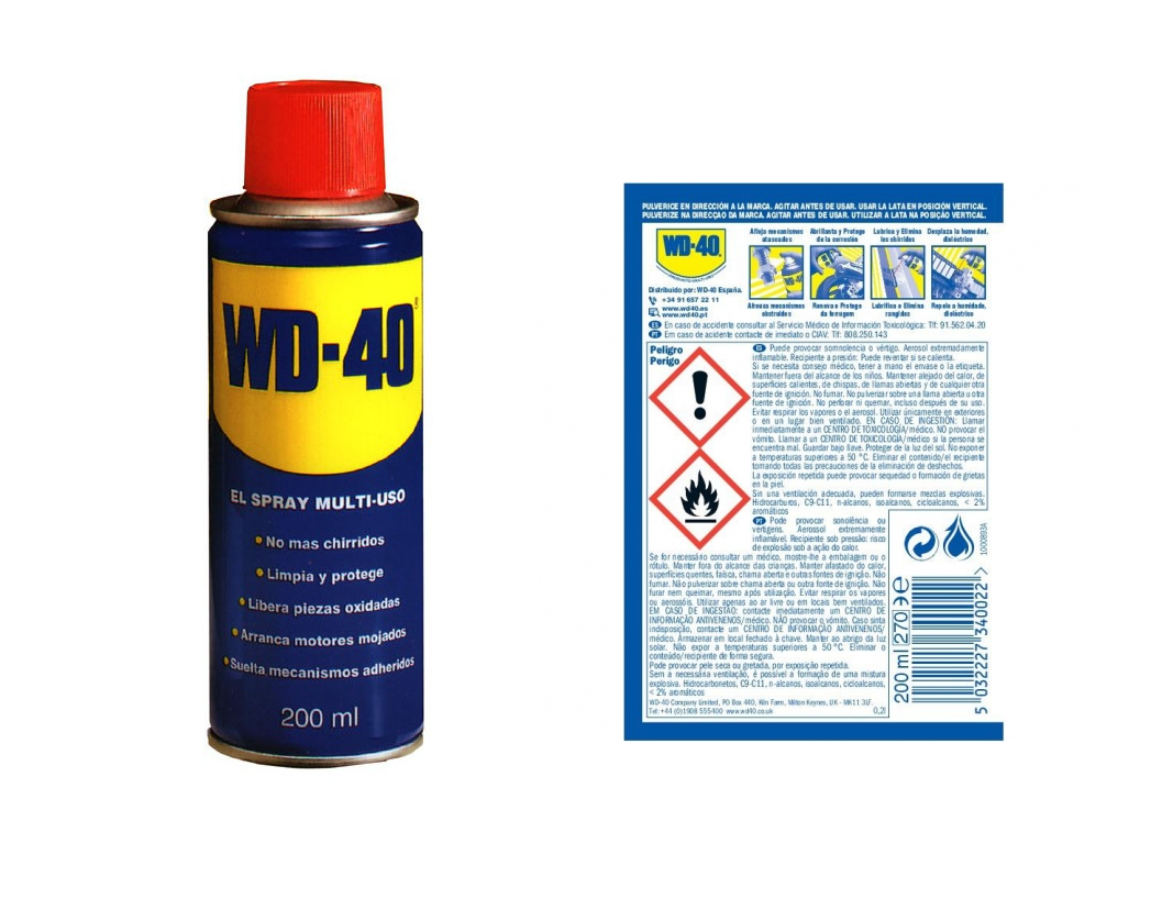 WD-40 Multispray BR13D 200 ml+20% GRATIS