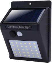 Foco,lampara solar con sensor de movimiento 30 led,ENERGIA SOLAR
