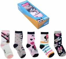 PACK CALCETINES 5 PIEZAS MINNIE-MODELO ROSA TALLA 25/30